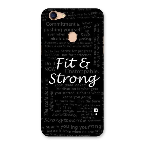 Fit And Strong Back Case for Oppo F5 Youth